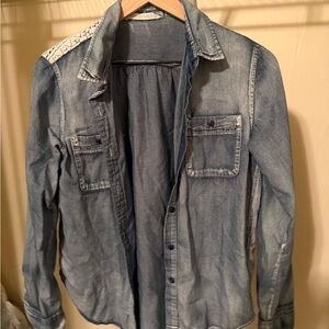 Hippie Laundry Light Blue Denim Shirt Jacket